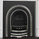 Black clifton cast granite hearth no fire