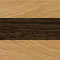 Clear oak with dark walnut inlay