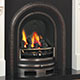 Polished clifton cast granite hearth gas