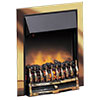 Wynford electric fire in brass